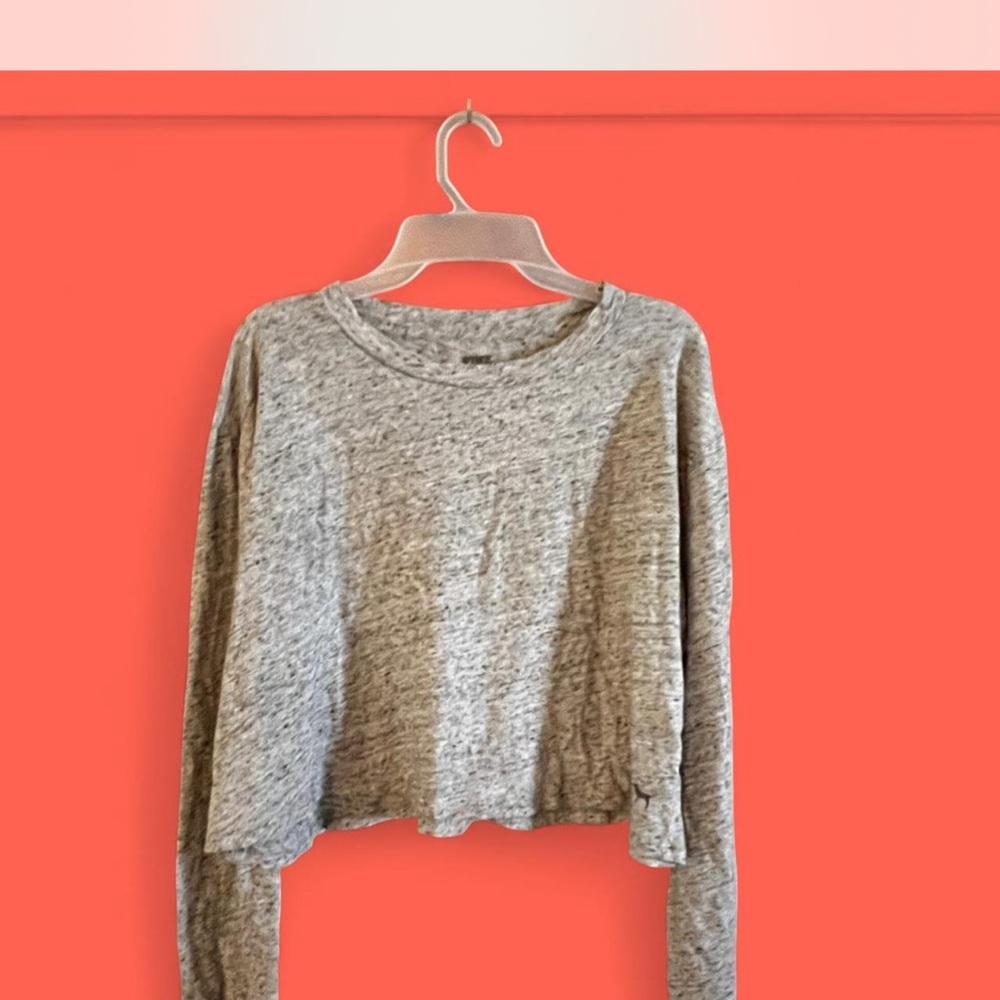 PINK Victoria's Secret Heathered Gray Top